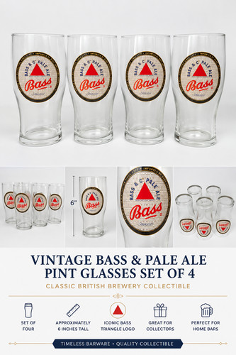 Vintage bass pale ale pint - &,