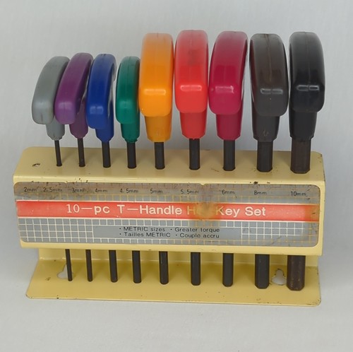 Handle hex key set - t-handle,