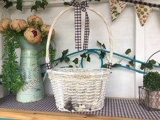 Wicker basket gift display