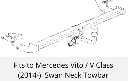 Tow bar for mercedes vito - for, /