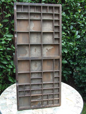 Vintage Stephenson Blake Wooden Letterpress Printers Type Case Drawer Unrestored