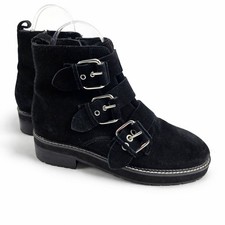 Office Black Suede Leather