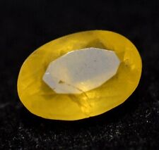1.25 Ct Natural Yellow Heliodor Beryl Oval Cut GGL Certified Treated Gemstone