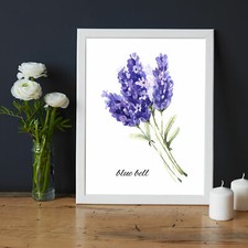 Blue Bell Flower Printed