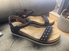 Navy Studded Sandals - Size 7