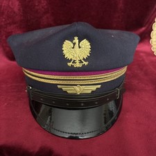 Original Vintage Polish Railway Hat Cap PKP POLAND Nice Condition Free UK Post 