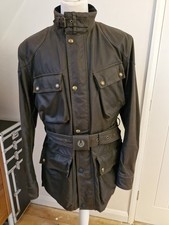 Mens Waxed Belstaff Motorcycle Jacket S2xl