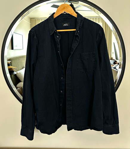 Paris washed black - washed, 100%