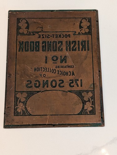 Vintage copper printing - vintage, plate