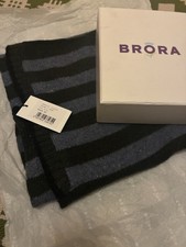 Brora Donegal Stripe Hood  NWT