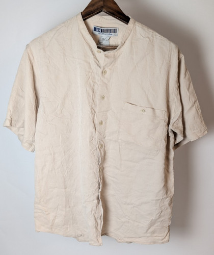 Untied beige shirt large short - shirt,
