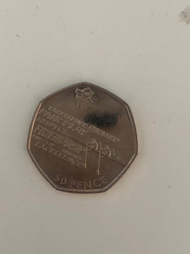 2011 olympic rowing 50p - rowing, coin
