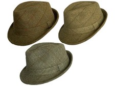 PJ Powell Green Tweed Trilby