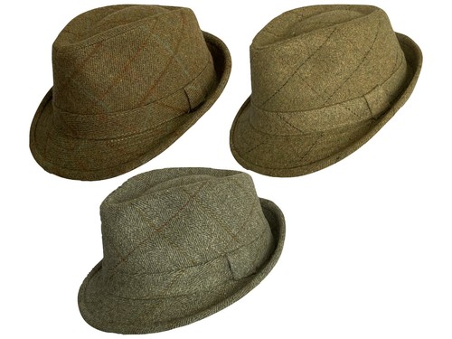 Powell green tweed trilby - pj,