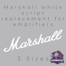 Marshall Logo Badge Speaker Amp Sign 3 Sizes