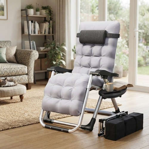 Outdoor reclining garden chair - outdoor,