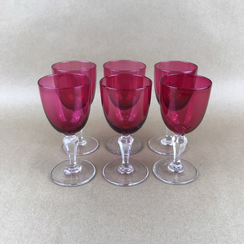 Antique cranberry glass set - cranberry, of