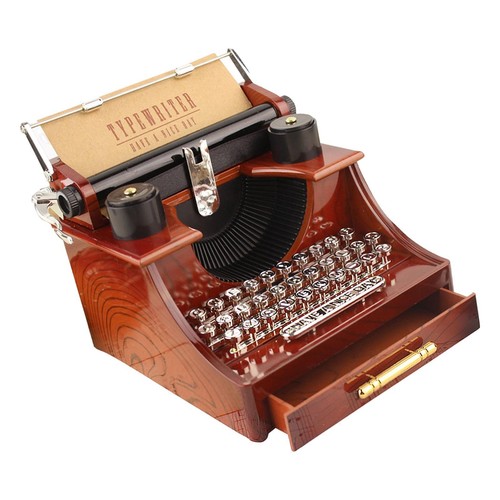 Vintage music box typewriter - vintage,