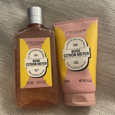 L’Occitane Rose Citron Meyer Shower Gel 250ml Body Cream 150ml Limited Edition 