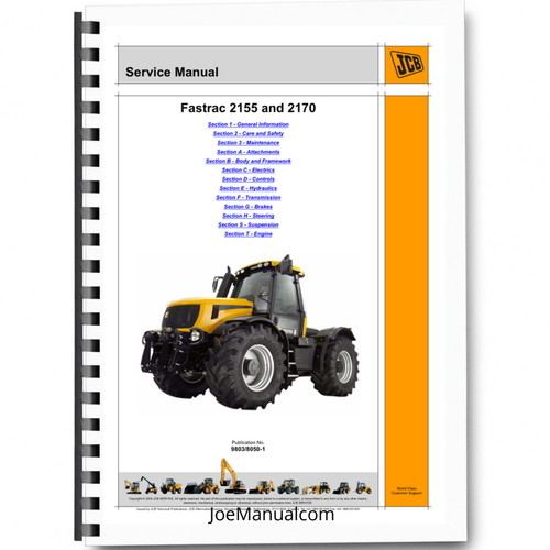 Jcb 2155 2170 fastrac tractor - 2155,