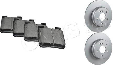 Rear brake disc - pad, kit