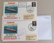 Great Britain CUNARD Last Translatantic Voyage of the QUEEN MARRY  Cover #A3316