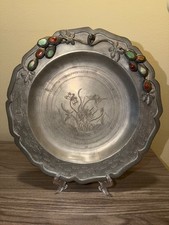 Antique Chinese Pewter Charger