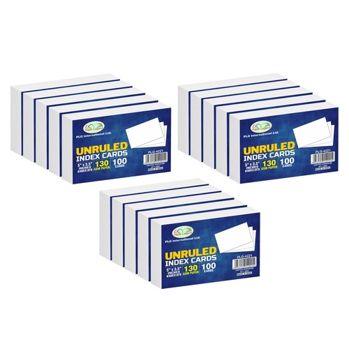 1500pcs white unruled index - 1500pcs,