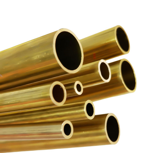 3pcs brass tube - brass, 2mm