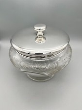 GEORGE V ENGRAVED GLASS BOWL