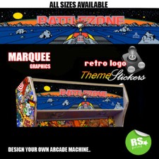 Battlezone graphic Arcade Artwork Marquee Stickers Graphic All Sizes