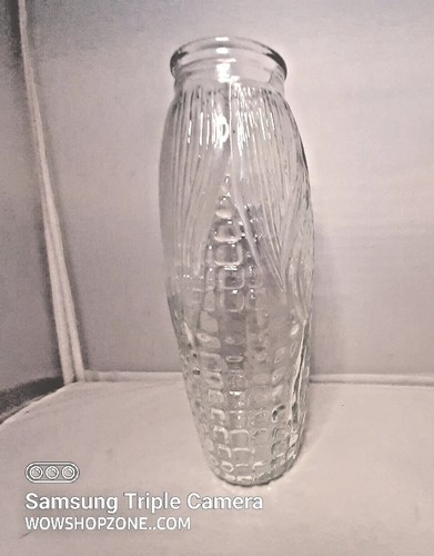 Vintage clear glass corn - glass, on