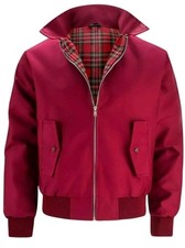 MENS HARRINGTON JACKET MOD SKINHEAD VINTAGE SCOOTER BIKER RETRO JACKET COAT WINE