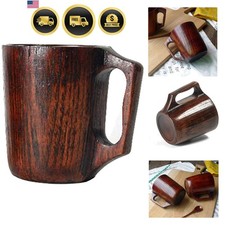 Wooden Mug Viking Style Rustic