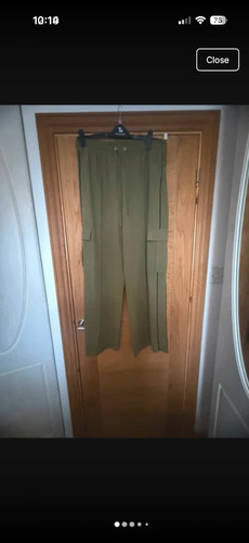 Ladies khaki cargo trousers - cargo,