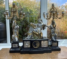 French Clock Garniture by L