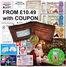 GENUINE Santa's Lost Wallet with contents, Flying Licence money paying card etc