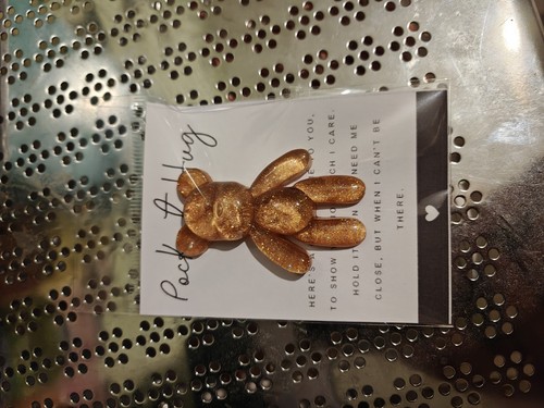 Handmade resin bear pocket hug - handmade,