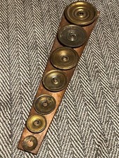 ANTIQUE BRASS WEIGHT SET GREEK