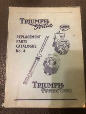 TRIUMPH TERRIER & TIGER CUB OEM ILLUSTRATED SPARE PARTS MANUAL #4 June 1956