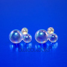 FUNKY BUBBLE EARRINGS CUTE SWEET WEDDING WISHES VINTAGE STYLE RETRO KITSCH GIFT 