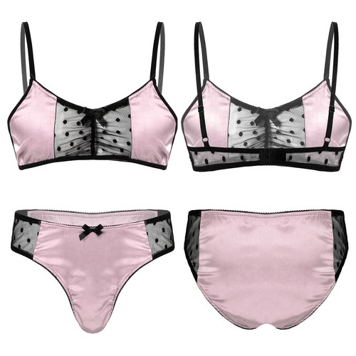 Mens sissy satin lace - mens,