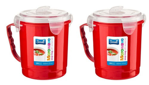 Microwave soup mug 650ml - soup,