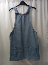 ❤️ Primark Light Blue Denim Pinafore Dress Size 10 Vgc