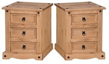Corona Bedside Large 3 Drawer