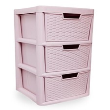3 Drawer Storage Unit Plastic