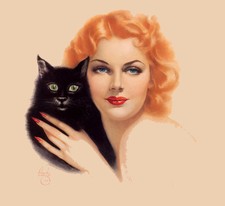 ALBERTO VARGAS (TWO CATS)