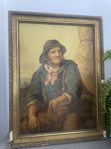 Antique mariner fisherman oil - mariner,