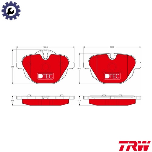 Brake pad set disc - brake,