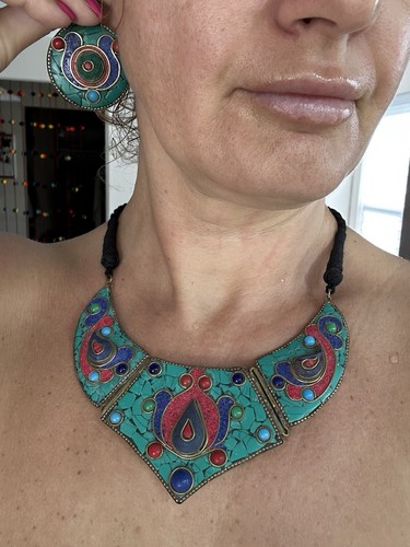Handmade indian boho statement - indian,